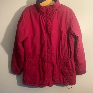 LLBEAN OUTDOORS Red Winter Jacket M
